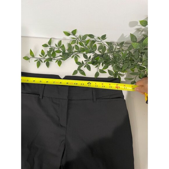 Express Women's Size 8 Black Mid Rise Pants Pockets Polyester/Viscose Blend - Picture 9 of 12